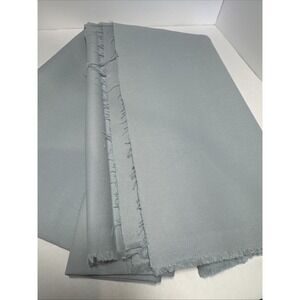 VTG light Blue Solid Cotton Blend Stretch Denim Fabric 1+ Yd Apparel 55" W